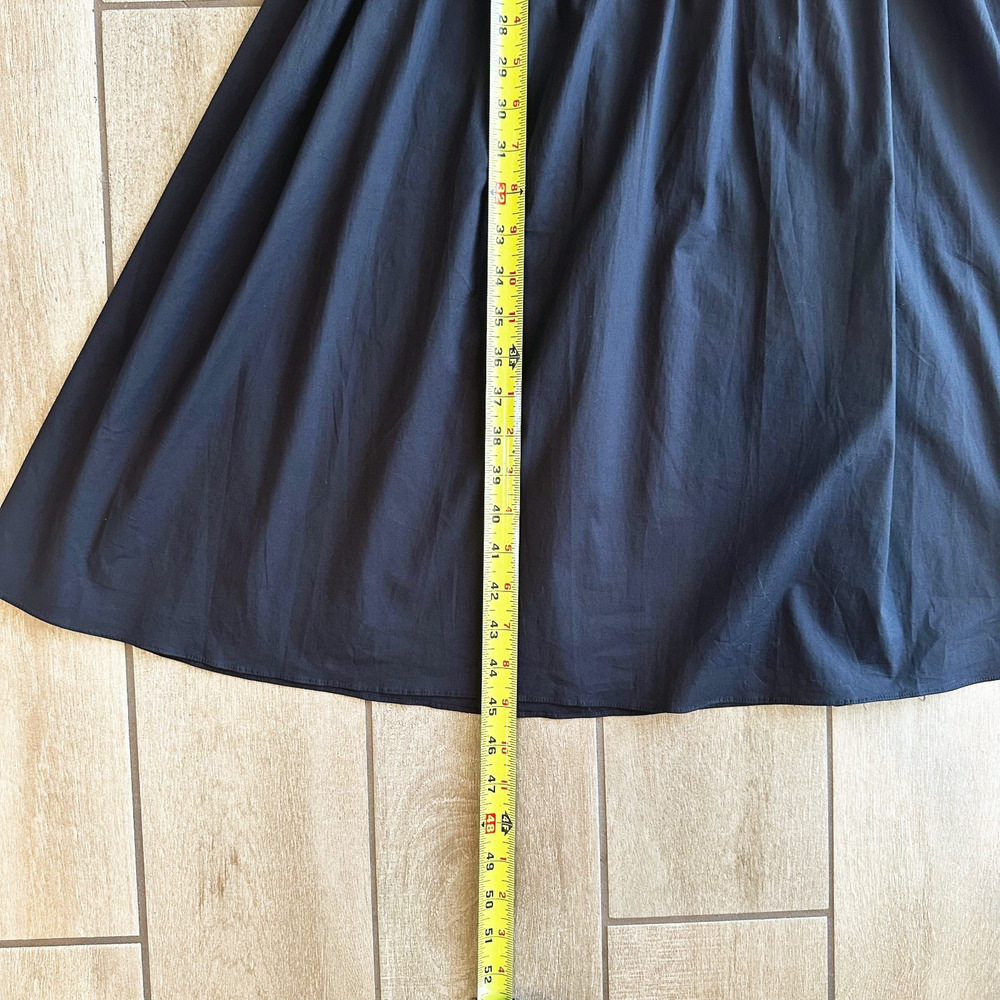 Hill House Akilah Nap Midi Dress XS Black Cottage Regencycore Smocked Ruffle - Picture 9 of 9